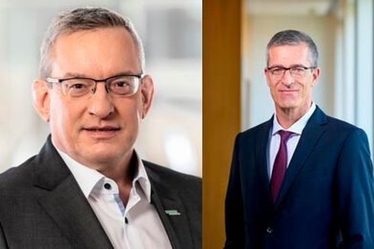 Dr. Meinrad Lugan (l.) und Dr. Martin Walger sind erneut in den Vorstand des europäischen Medizinprodukte-Dachverbandes Medtech Europe gewählt worden. Dr. Meinrad Lugan (l.) und Dr. Martin Walger sind erneut in den Vorstand des europäischen Medizinprodukte-Dachverbandes Medtech Europe gewählt worden.