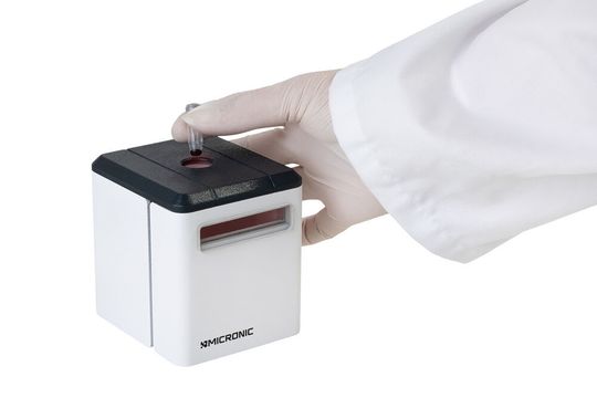 The Micronic Tube Reader DT510 is available as single unit. The Micronic Tube Reader DT510 is available as single unit.
