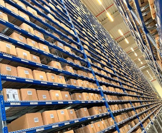 Hochregallager Bossard Deutschland in Illerrieden