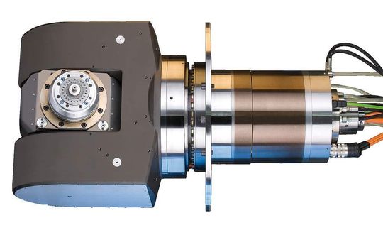 Die Motorspindel befindet sich direkt im Fräskopf. Bild: Kessler Die Motorspindel befindet sich direkt im Fräskopf. Bild: Kessler