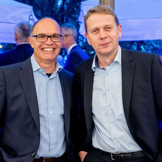 Die Sprecher des neuen BV-Med-Fachbereichs Fach- und Großhandel, Marcus Simon (links) und Helmut Krebber (rechts) auf dem BV-Med-Herbsttreff 2021. Die Sprecher des neuen BV-Med-Fachbereichs Fach- und Großhandel, Marcus Simon (links) und Helmut Krebber (rechts) auf dem BV-Med-Herbsttreff 2021.