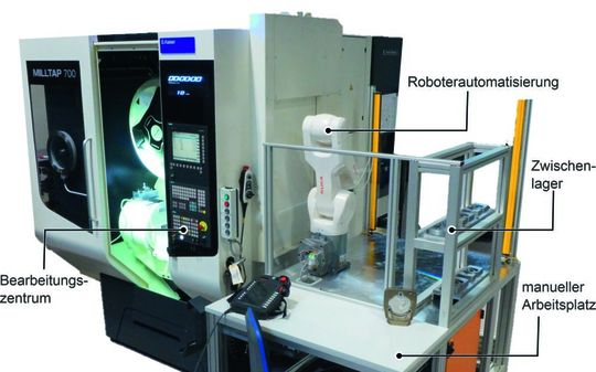 Am Beispiel von orthopädischen Implantaten und Dentalbrücken erforscht das Forschungsteam aus Hannover eine teilautonome Fertigungszelle zur wirtschaftlichen Herstellung von medizinischen Produkten. Am Beispiel von orthopädischen Implantaten und Dentalbrücken erforscht das Forschungsteam aus Hannover eine teilautonome Fertigungszelle zur wirtschaftlichen Herstellung von medizinischen Produkten.