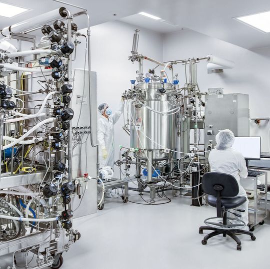 As a contract manufacturer, Wacker Biotech US Inc. in San Diego operates a specialized fermentation line for manufacturing and purifying plasmid DNA. As a contract manufacturer, Wacker Biotech US Inc. in San Diego operates a specialized fermentation line for manufacturing and purifying plasmid DNA.