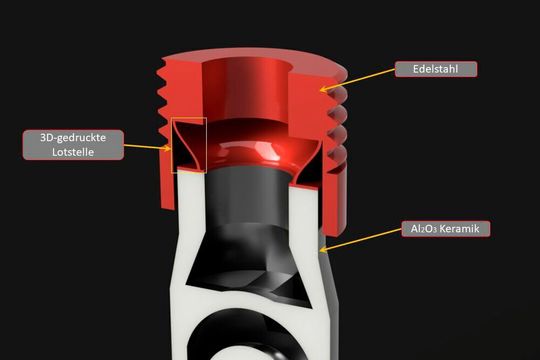 Der 3D-Druck ermöglicht die freie Gestaltung der Kontaktstelle.