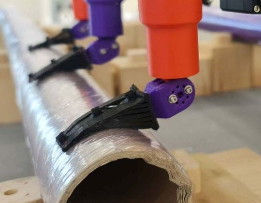 Das neue Greifdesign sieht Querverstrebungen in einem 10-Grad-Winkel vor. Das neue Greifdesign sieht Querverstrebungen in einem 10-Grad-Winkel vor.