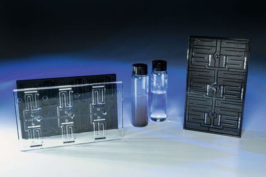 Mit dem im Projekt Microchip entwickelten mikrofluidischen Lab-on-a-Chip lassen sich Proben aus wenigen Tropfen in kurzer Zeit vollautomatisiert analysieren. Mit dem im Projekt Microchip entwickelten mikrofluidischen Lab-on-a-Chip lassen sich Proben aus wenigen Tropfen in kurzer Zeit vollautomatisiert analysieren.