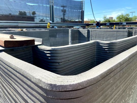 Eine Nahaufnahme der Betonstruktur Eine Nahaufnahme der Betonstruktur