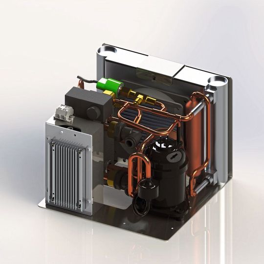 Das Kühlsystem besteht aus einem Trolley mit Schlauch und individueller Gel-Manschette. Das Kühlsystem besteht aus einem Trolley mit Schlauch und individueller Gel-Manschette.