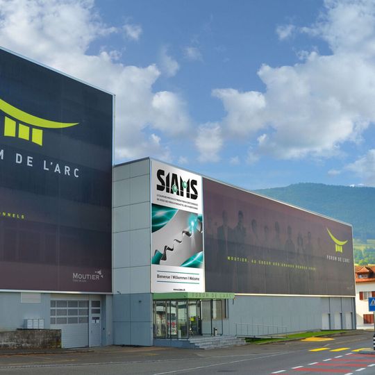 Nach vier Jahren wird die Siams vom 5 bis 8 April 2022 im Forum de l'Arc in Moutier stattfinden. Nach vier Jahren wird die Siams vom 5 bis 8 April 2022 im Forum de l'Arc in Moutier stattfinden.