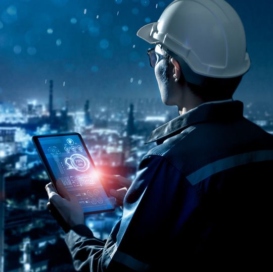 Die Produktionsanlage wird deutlich digitaler als heute. Die Produktionsanlage wird deutlich digitaler als heute.