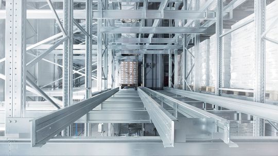 Die mehrfach tiefe Lagerung durch den Orbiter ermöglicht eine hohe Lagerdichte.