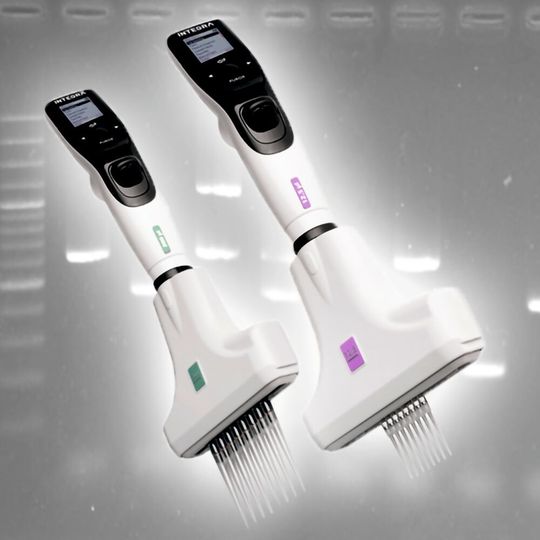 Integra Voyager-Pipette mit einstellbarem Spitzenabstand Integra Voyager-Pipette mit einstellbarem Spitzenabstand