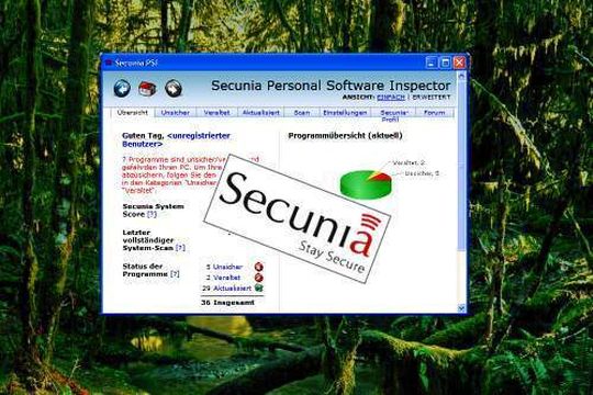 Secunia PSI schafft Ordnung im Update-Dschungel und sorgt so für mehr Systemsicherheit. Secunia PSI schafft Ordnung im Update-Dschungel und sorgt so für mehr Systemsicherheit.