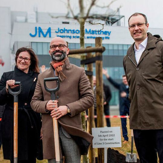 The 18-month project is to build a new line creating up to 50 new jobs at the Johnson Matthey plant. The 18-month project is to build a new line creating up to 50 new jobs at the Johnson Matthey plant.