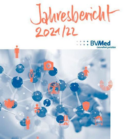 Der BV-Med hat seinen 48-seitigen Jahresbericht 2021/2022 veröffentlicht. Der BV-Med hat seinen 48-seitigen Jahresbericht 2021/2022 veröffentlicht.