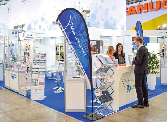 Am Gemeinschaftsstand soll erstmals das neue Branding der Medical Mountains GmbH gezeigt werden. Am Gemeinschaftsstand soll erstmals das neue Branding der Medical Mountains GmbH gezeigt werden.