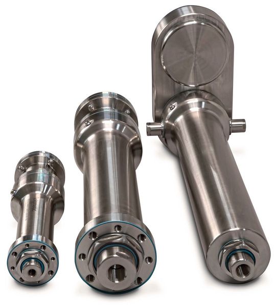 Die Stellzylinder der RSH-Serie sind für Kräfte bis zu 35kN, Geschwindigkeiten bis zu 498 mm/s und Hublängen bis zu 1200 mm ausgelegt. Die Stellzylinder der RSH-Serie sind für Kräfte bis zu 35kN, Geschwindigkeiten bis zu 498 mm/s und Hublängen bis zu 1200 mm ausgelegt.