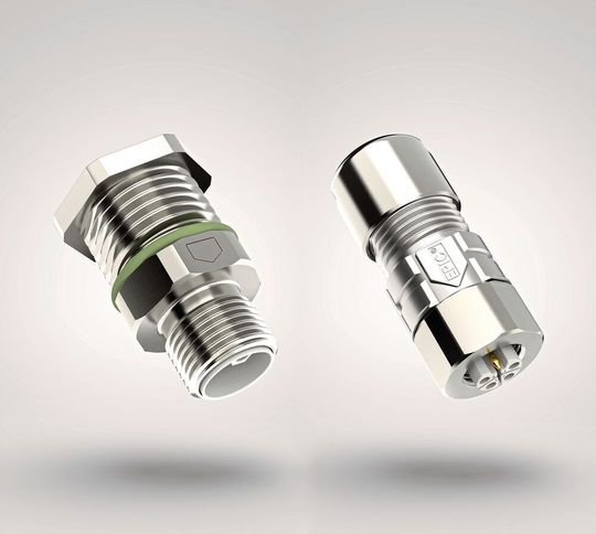 Der Epic-Power-M12L-Leistungsstecker mit L-Kodierung ist der kleinste am Markt verfügbare M12L-Stecker.