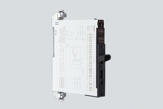 Das Relaismodul 9174 schaltet elektronisch - also ohne mechanische Teile - und arbeitet damit praktisch verschleißfrei.