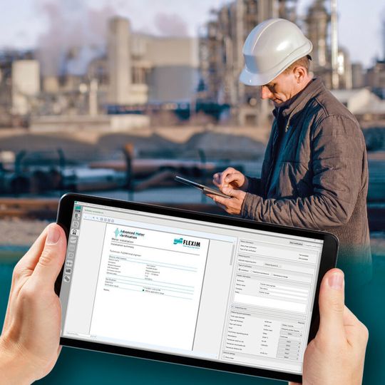 Das Tool Advanced Meter Verification (AMV) eignet sich zur Überprüfung, Bewertung und Dokumentation der Leistung des Ultraschalldurchflussmessers Fluxus. Das Tool Advanced Meter Verification (AMV) eignet sich zur Überprüfung, Bewertung und Dokumentation der Leistung des Ultraschalldurchflussmessers Fluxus.