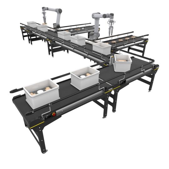 Die Light Conveyor Platform von Interroll kann die Produktivität von Fertigungszellen wie auch Montage- und Verpackungsstationen durch effektive Materialzu- und -abführung steigern. Die Light Conveyor Platform von Interroll kann die Produktivität von Fertigungszellen wie auch Montage- und Verpackungsstationen durch effektive Materialzu- und -abführung steigern.