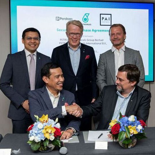 It's a deal: Sitting from left, PCG Managing Director/Chief Executive Officer, Ir. Mohd Yusri Mohamed Yusof; and PAI Partner, Fabrice Fouletier; standing from left PCG Chief Financial Officer, Mohd Azli Ishak; Perstorp President and Chief Executive Officer, Jan Secher together with, PAI Partner, Ragnar Hellenius. It's a deal: Sitting from left, PCG Managing Director/Chief Executive Officer, Ir. Mohd Yusri Mohamed Yusof; and PAI Partner, Fabrice Fouletier; standing from left PCG Chief Financial Officer, Mohd Azli Ishak; Perstorp President and Chief Executive Officer, Jan Secher together with, PAI Partner, Ragnar Hellenius.