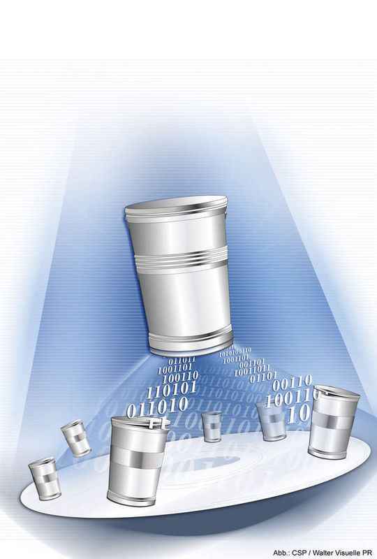 Die Collage von CSP bebildert das Verhältnis von Archiv- und Produktionsdatenbank. Die Collage von CSP bebildert das Verhältnis von Archiv- und Produktionsdatenbank.