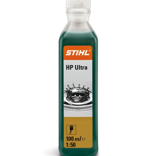 Stihl HP Ultra ist ein umweltfreundliches Motorenöl für gemischgeschmierte Motoren, die häufig im Dauerbetrieb und unter Volllast betrieben werden. Bild: Stihl Stihl HP Ultra ist ein umweltfreundliches Motorenöl für gemischgeschmierte Motoren, die häufig im Dauerbetrieb und unter Volllast betrieben werden. Bild: Stihl