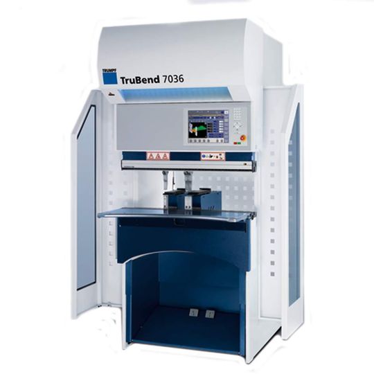 Die Tru-Bend-Serie 7000 von Abkantpressen ist eine High-End-Lösung zur Produktion kleiner Biegeteile. Sie eignet sich besonders für Blechteile, deren Platine nicht größer als ein DIN-A3-Blatt ist. Bild: Trumpf Die Tru-Bend-Serie 7000 von Abkantpressen ist eine High-End-Lösung zur Produktion kleiner Biegeteile. Sie eignet sich besonders für Blechteile, deren Platine nicht größer als ein DIN-A3-Blatt ist. Bild: Trumpf