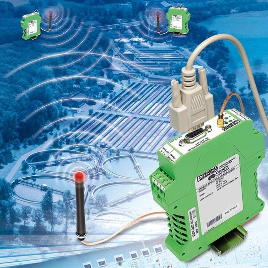 Mesh-Netzwerke ermöglichen die serielle Kommunikation mit entfernten Systemen. Bilder: Phoenix Contact Mesh-Netzwerke ermöglichen die serielle Kommunikation mit entfernten Systemen. Bilder: Phoenix Contact
