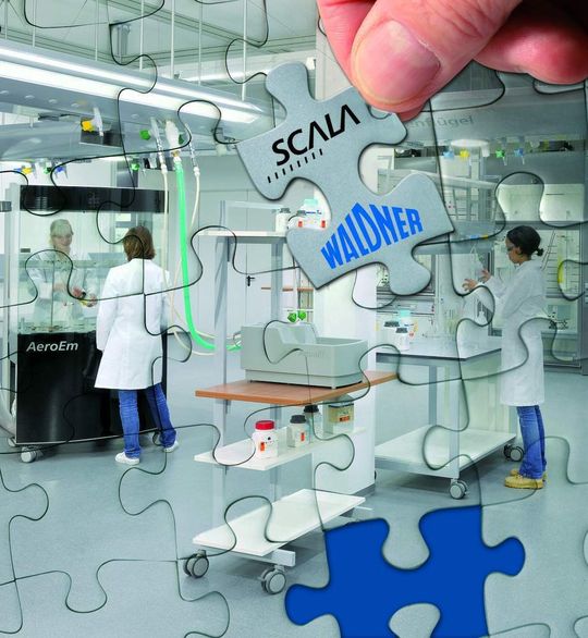 Waldner präsentiert mit Scala ein neues Laboreinrichtungsprogramm. Waldner präsentiert mit Scala ein neues Laboreinrichtungsprogramm.