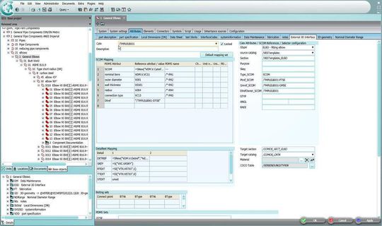 Einfache Verknüpfung der PDMS-Parameter mit Attributen aus dem Comos-Stammobjekt Einfache Verknüpfung der PDMS-Parameter mit Attributen aus dem Comos-Stammobjekt