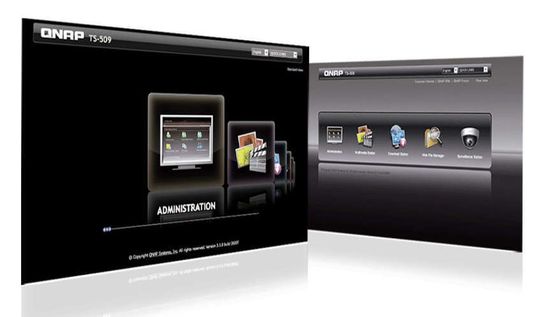 QNAPs Firmware V3 beinhaltet ein neues Benutzer-Interface. QNAPs Firmware V3 beinhaltet ein neues Benutzer-Interface.