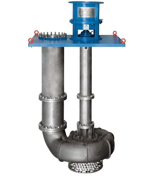 Vertikale Chemie-Kreiselpumpe für H2SO4-Anwendungen Typ GVRN. Vertikale Chemie-Kreiselpumpe für H2SO4-Anwendungen Typ GVRN.