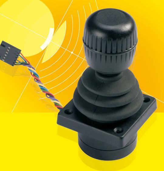 Ein USB-Joystick für drei Achsen mit nur 19 mm Einbautiefe Ein USB-Joystick für drei Achsen mit nur 19 mm Einbautiefe