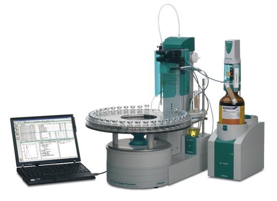 Zur automatischen thermischen Probenvorbereitung für die Karl-Fischer-Titration: der neue 874 USB Oven Sample Processor. Zur automatischen thermischen Probenvorbereitung für die Karl-Fischer-Titration: der neue 874 USB Oven Sample Processor.