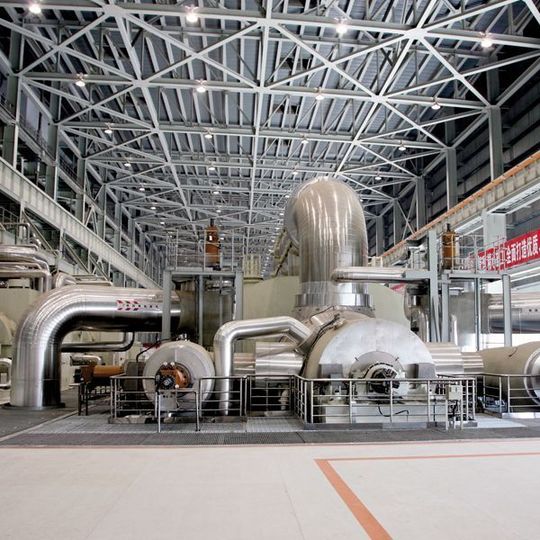 Dampfturbine im Kraftwerk Yuhuan: Das kohlebefeuerte überkritische Dampfkraftwerk liegt in der Provinz Zhejiang in China und hat eine Leistung von 4 × 1000 MW. Bild: Siemens Dampfturbine im Kraftwerk Yuhuan: Das kohlebefeuerte überkritische Dampfkraftwerk liegt in der Provinz Zhejiang in China und hat eine Leistung von 4 × 1000 MW. Bild: Siemens