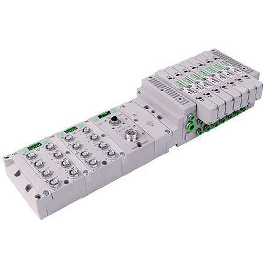 Bild 1: Ventilinsel mit integriertem Feldbusknoten (G3) für den Profibus DP. Er bietet Leistungsmerkmale, die in dieser Kombination neuartig sind. Bild: Numatics Bild 1: Ventilinsel mit integriertem Feldbusknoten (G3) für den Profibus DP. Er bietet Leistungsmerkmale, die in dieser Kombination neuartig sind. Bild: Numatics