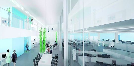 1 Neben einer guten Ausstattung ist die Planung von Kommunikationszonen enorm wichtig für effizientes Arbeiten. (Bilder: Carpus + Partner) 1 Neben einer guten Ausstattung ist die Planung von Kommunikationszonen enorm wichtig für effizientes Arbeiten. (Bilder: Carpus + Partner)