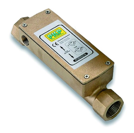 Das Gehäuse der DU04 Ultraschall-Durchflussmesser besteht aus Messing. (Bild: PKP Prozessmesstechnik)