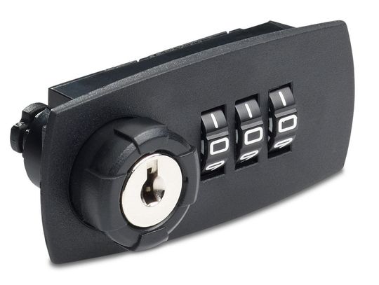 Beim Zahlencodeschloss AL 212 kann der Anwender über die drei Zahlenräder aus 999 Zahlenkombinationen seinen Zahlen-Code wählen. (Bild: Burg)