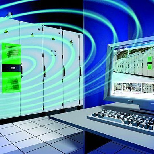 Die Herausforderung, den richtigen Instandhaltungszeitpunkt für ein Kühlgerät zu bestimmen, löst Rittal mit dem neuen Wireless Sensor Concept. Bild: Rittal Die Herausforderung, den richtigen Instandhaltungszeitpunkt für ein Kühlgerät zu bestimmen, löst Rittal mit dem neuen Wireless Sensor Concept. Bild: Rittal