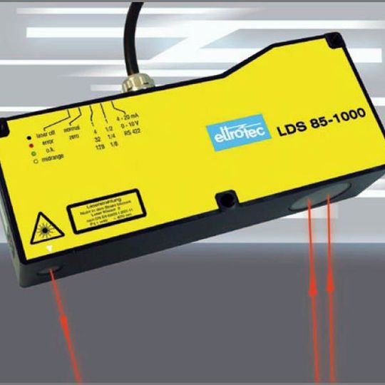 Der neue Laser-Distanzsensor kann unter anderem bei Vermessungsaufgaben an großen Objekten wie Pkw, Bahnfahrgestellen oder Flugzeugteilen zum Einsatz kommen. Bild: Eltrotec Der neue Laser-Distanzsensor kann unter anderem bei Vermessungsaufgaben an großen Objekten wie Pkw, Bahnfahrgestellen oder Flugzeugteilen zum Einsatz kommen. Bild: Eltrotec