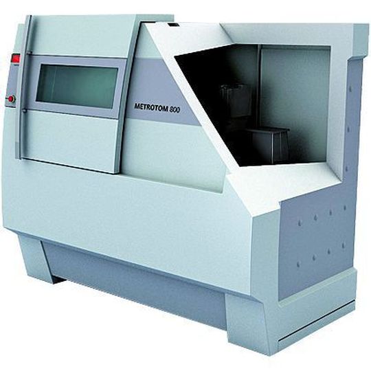 Bild 1: Gestell eines Computertomografen mit Messkabine aus Mineralguss, das Röntgenstrahlung absorbiert und damit Blei als Kabinenwerkstoff verdrängt. Bild: Epucret Bild 1: Gestell eines Computertomografen mit Messkabine aus Mineralguss, das Röntgenstrahlung absorbiert und damit Blei als Kabinenwerkstoff verdrängt. Bild: Epucret