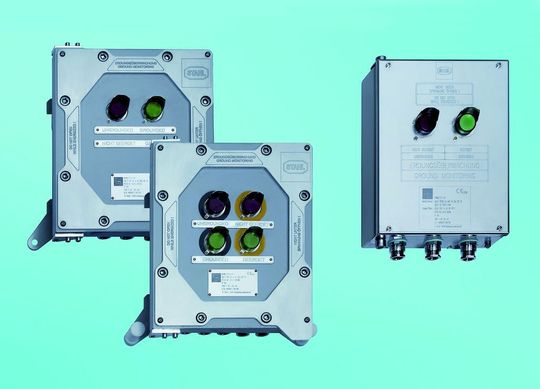 Erdungsüberwachungsgeräte der Typenreihen 8485 und 7485 sorgen dank permanenter Überwachung der Erdungsverbindung für hohe Sicherheit im Ex-Bereich (Bild: Stahl)