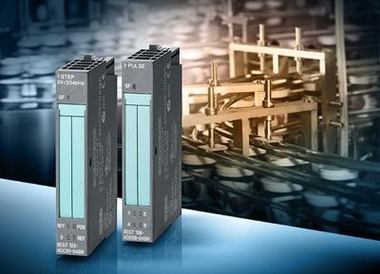 Die beiden Technologie-Baugruppen 2 Pulse und 1 Step für das dezentrale Peripheriesystem Simatic ET 200S (Bild: Siemens)