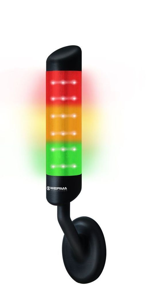 Die LED-Signalsäule Cleansign hat Werma speziell für den Einsatz im Hygiene- und Lebensmittelbereich konstruiert Die LED-Signalsäule Cleansign hat Werma speziell für den Einsatz im Hygiene- und Lebensmittelbereich konstruiert