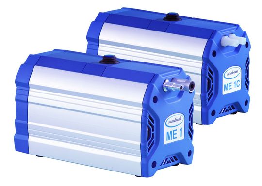 Die neuen kompakten Vakuumpumpen für Filtration und Festphasenextraktion ME 1 und ME 1C. Die neuen kompakten Vakuumpumpen für Filtration und Festphasenextraktion ME 1 und ME 1C.