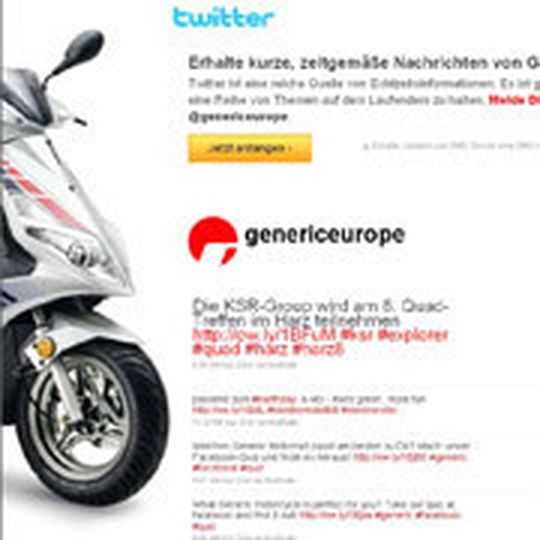 Generic ist ab sofort in den Social Media-Netzwerken unterwegs. Generic ist ab sofort in den Social Media-Netzwerken unterwegs.