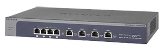 Die neue VPN-Firewall von Netgear bietet dank ihrer vier WAN-Anschlüsse Durchsatzraten im Gigabit-Bereich. Die neue VPN-Firewall von Netgear bietet dank ihrer vier WAN-Anschlüsse Durchsatzraten im Gigabit-Bereich.